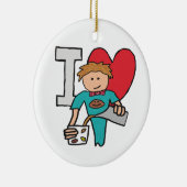 Ik hou van koffie keramisch ornament (Rechts)