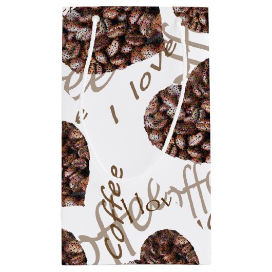 Ik hou van koffie! klein cadeauzakje (Achterkant)