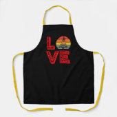 Ik hou van koffie, koffieliefhebbers schort (Voorkant)