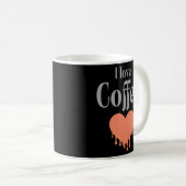 Ik hou van koffie koffiemok (Voorkant rechts)