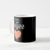 Ik hou van koffie koffiemok (Voorkant links)