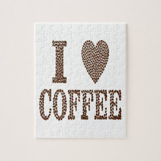 Ik hou van koffie legpuzzel