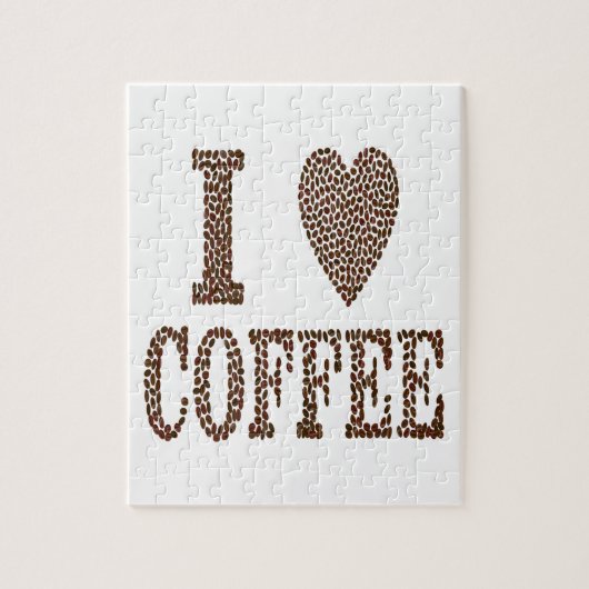 Ik hou van koffie legpuzzel (Verticaal)
