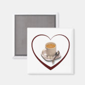 Ik hou van koffie magneet (Voorkant / Achterkant)