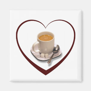 Ik hou van koffie magneet