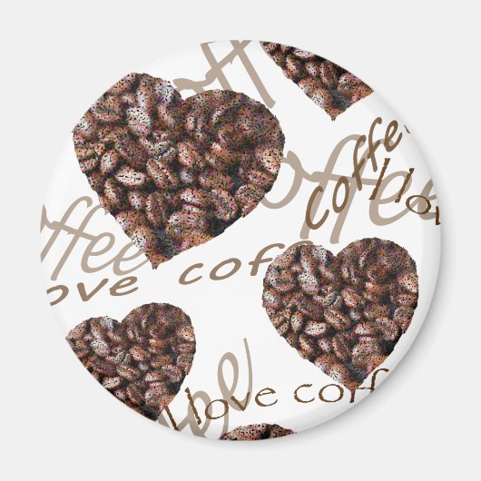 Ik hou van koffie!! magneet (Voorkant)