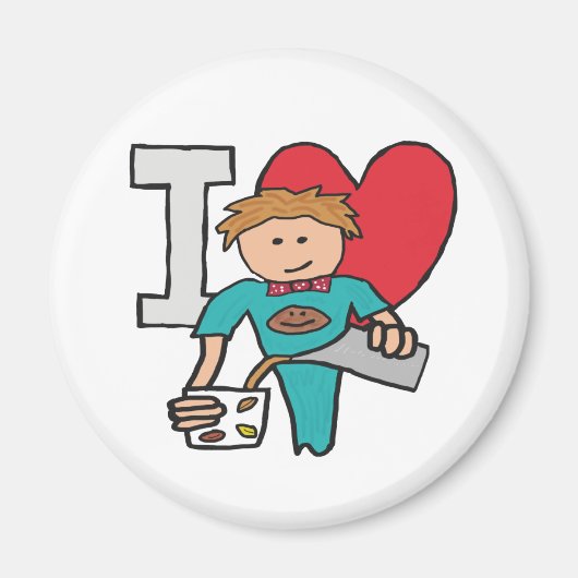 Ik hou van koffie magneet (Voorkant)