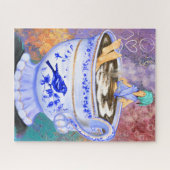 Ik hou van koffie-meisje Fantasy Puzzle Painting Legpuzzel (Horizontaal)