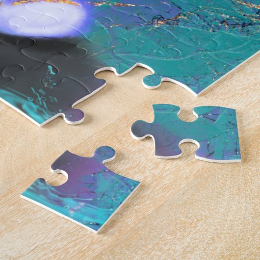 Ik hou van koffie-meisje Fantasy Puzzle Painting Legpuzzel (Zijkant)