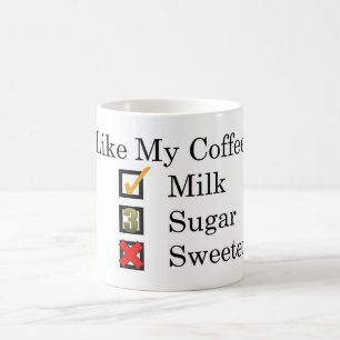 Ik hou van... Koffie met melk en 3 Mok suikerkoffi