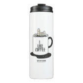 Ik hou van koffie met mijn zuurstof thermosbeker (Voorkant)