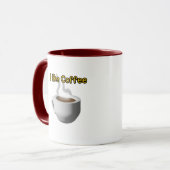 Ik hou van koffie  mok (Voorkant links)