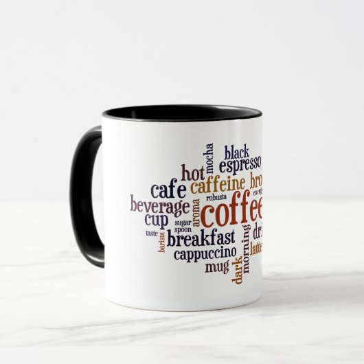 Ik hou van koffie mok (Voorkant links)