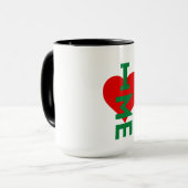 Ik hou van koffie mok (Voorkant links)