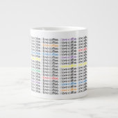 Ik hou van koffie. Mok - grootte JUMBO (Voorkant)