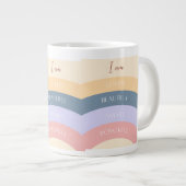 Ik hou van koffie-mok grote koffiekop (Voorkant rechts)