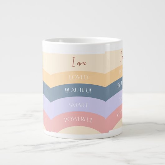 Ik hou van koffie-mok grote koffiekop (Voorkant)