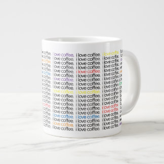ik hou van koffie.  Mok  -  JUMBO formaat