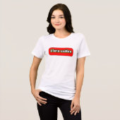 Ik hou van koffie-mokka Tri-Blend shirt (Voorkant volledig)