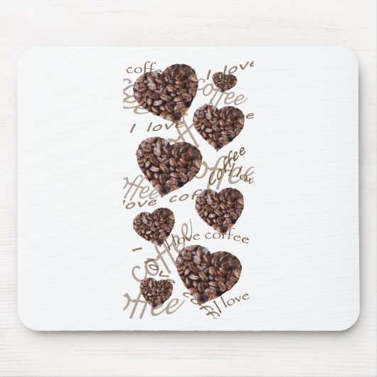 Ik hou van koffie!! muismat (Voorkant)