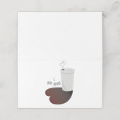 Ik hou van koffie plaatskaartje (Buitenkant ongevouwen)