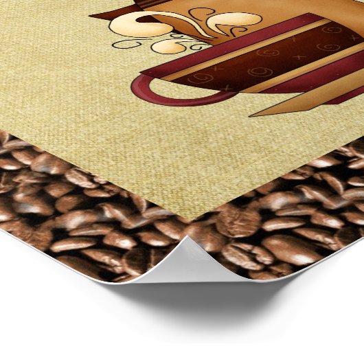 Ik hou van koffie poster (Hoek)