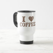Ik hou van koffie reisbeker (Voorkant links)