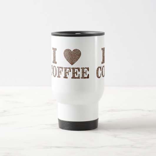 Ik hou van koffie reisbeker (Center)