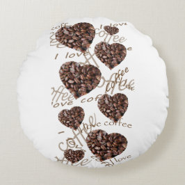 Ik hou van koffie rond kussen