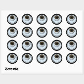 Ik hou van koffie ronde sticker (Vel)