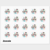 Ik Hou Van Koffie Schattig Kawaii Sticker – Aardig (Vel)