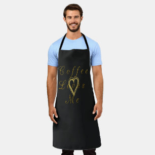Ik hou van koffie schort