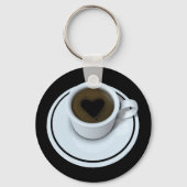 Ik hou van koffie sleutelhanger (Voorkant)