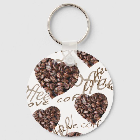 Ik hou van koffie! sleutelhanger (Voorkant)