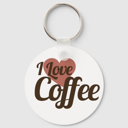 Ik hou van koffie sleutelhanger (Voorkant)