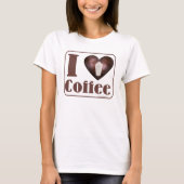 Ik hou van koffie t-shirt (Voorkant)