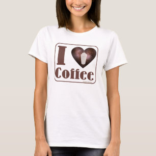 Ik hou van koffie t-shirt