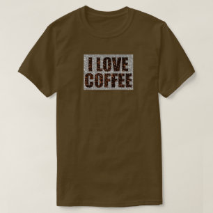 Ik hou van koffie t-shirt