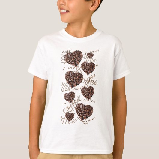 Ik hou van koffie! t-shirt (Voorkant)