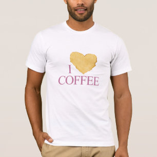 ik hou van koffie t-shirt