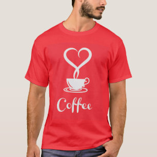 Ik hou van koffie t-shirt