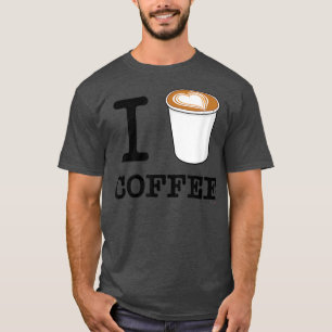 Ik hou van koffie t-shirt
