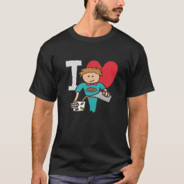 Ik hou van koffie t-shirt