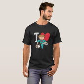 Ik hou van koffie t-shirt (Voorkant volledig)