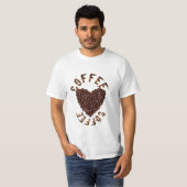 Ik hou van koffie t-shirt (Voorkant volledig)