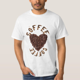Ik hou van koffie t-shirt