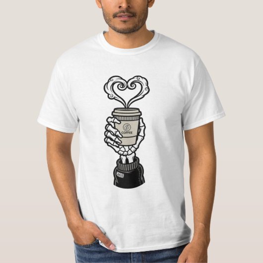 Ik hou van koffie t-shirt (Voorkant)