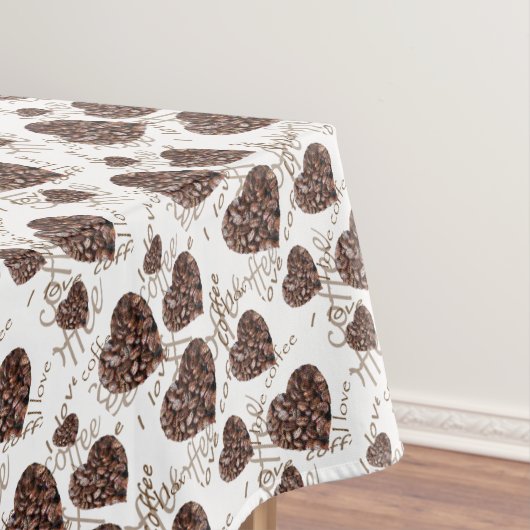 Ik hou van koffie! tafelkleed (Voorbeeld)