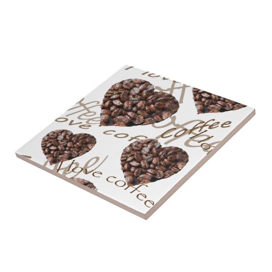 Ik hou van koffie! tegeltje (Zijkant)