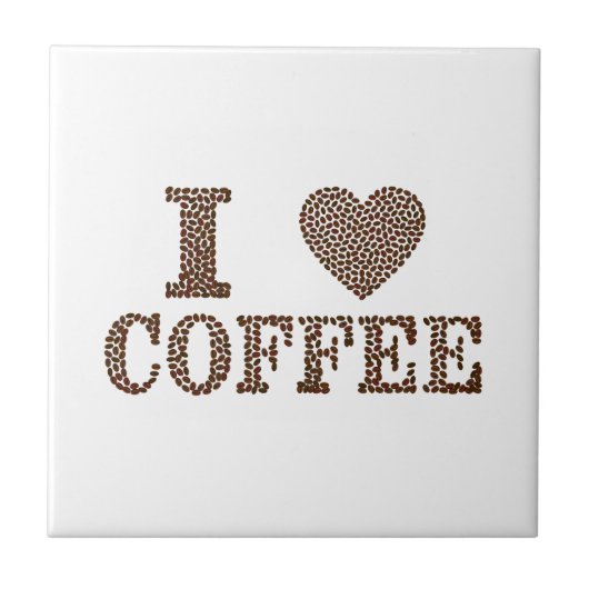 Ik hou van koffie tegeltje (Voorkant)